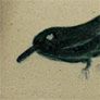 Plat, plateau en céramique avec décoration oiseaux